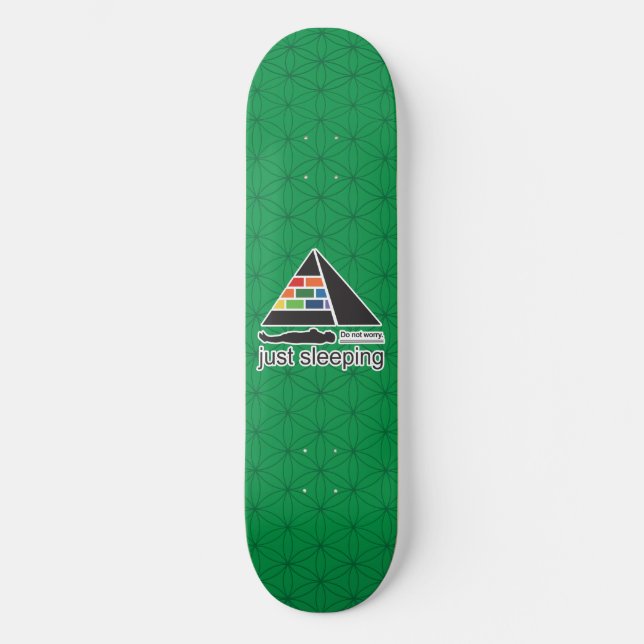 sovande mini skateboard bräda 18,5 cm (Framsida)