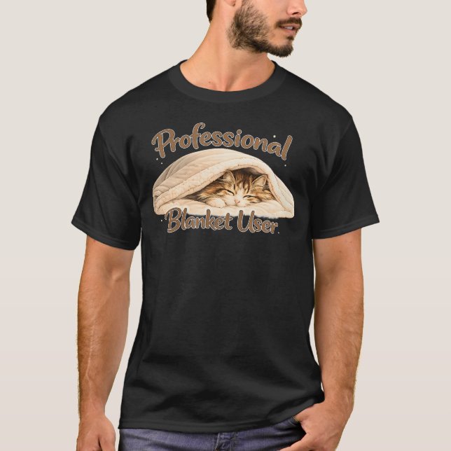 Sovande Norsk Skogkatt- Professionell T Shirt (Framsida)