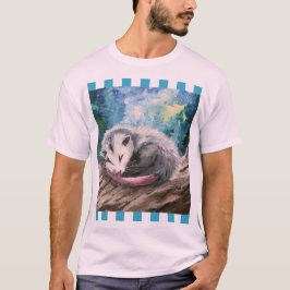 sovande opossum-pussel t shirt