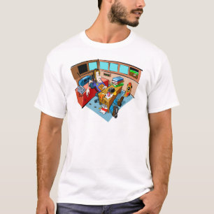 Sovande på datoren tee