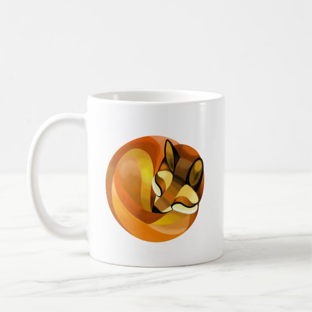 Sovande räv kaffemugg (Vänster)