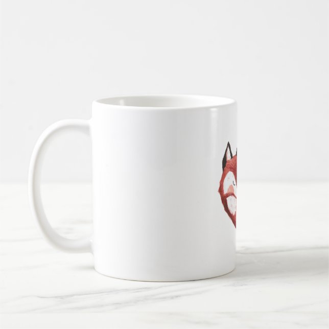 Sovande Röd Rubb  Kaffemugg (Vänster)