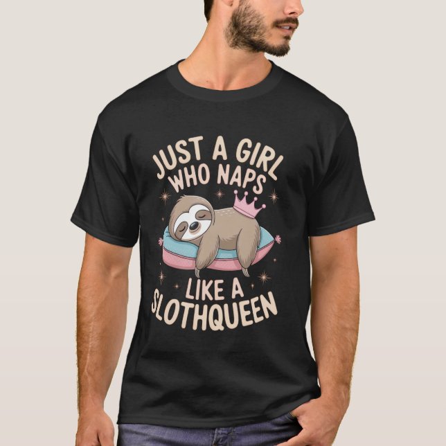 Sovande Sengångare med Kronkonst T Shirt (Framsida)