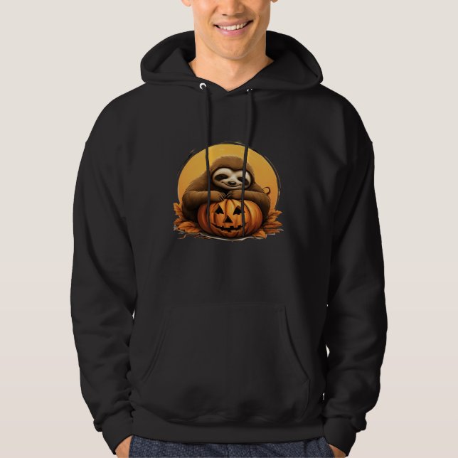 Sovande sengångare och Halloween-pumpa Klassisk T- Hoodie (Framsida)