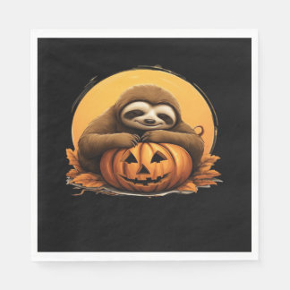 Sovande sengångare och Halloween-pumpa Klassisk T- Pappersservett