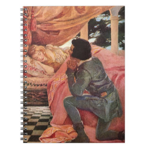 Sovande skönhet av Jessie Willcox Smith Anteckningsbok Med Spiral