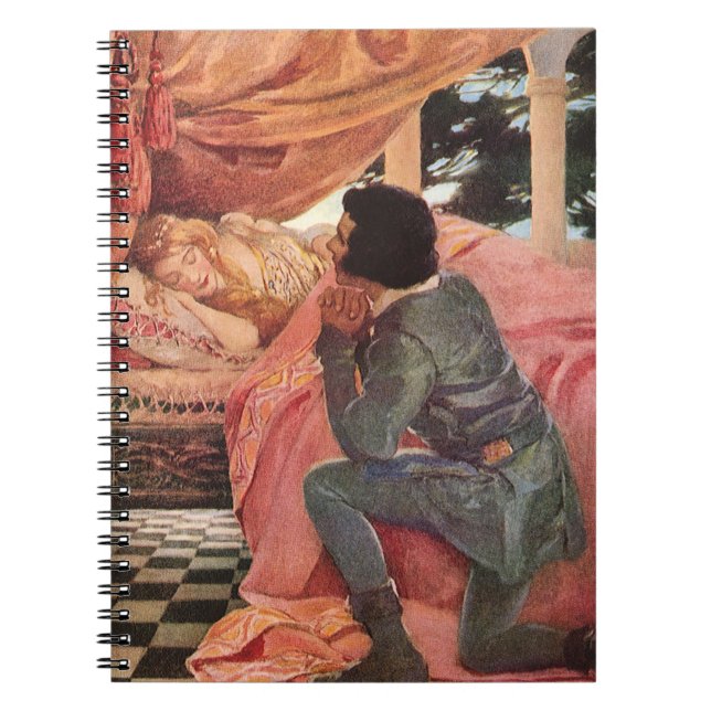 Sovande skönhet av Jessie Willcox Smith Anteckningsbok Med Spiral (Framsidan)