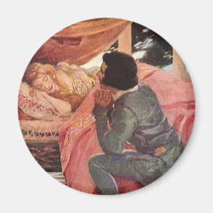 Sovande skönhet av Jessie Willcox Smith Magnet