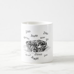 Sovande Snarkande Pekingeser Hund Kaffemugg