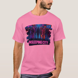 Sovande stad - Mystisk Urban Fantasy Design T Shirt
