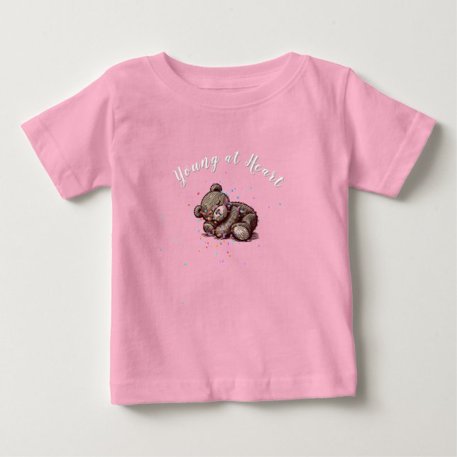 Sovande teddybjörn t shirt (Framsida)