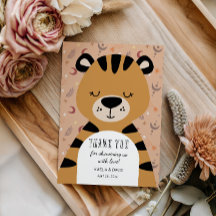 Sovande Tiger Boho Woodland Tack Babyfirande