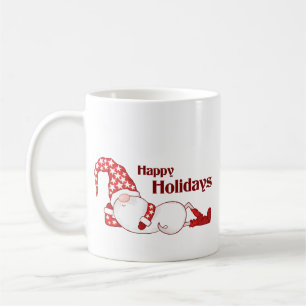 Sovande Tomte God Jul Rolig Kaffemugg