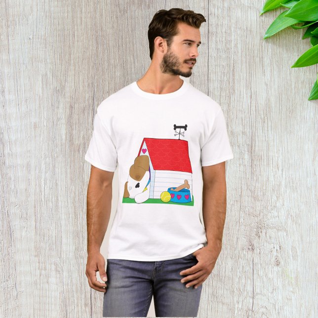 Sovande Valp Hundhus Söt Husdjur T Shirt (Skapare uppladdad)