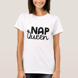Sovdrottning Krona Rolig T Shirt