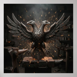 Sovereign Blacksmith Relic Forged Eagle Dark Bakgr Poster