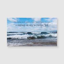 Sovereign God Inspiring Citat Photography Magnet