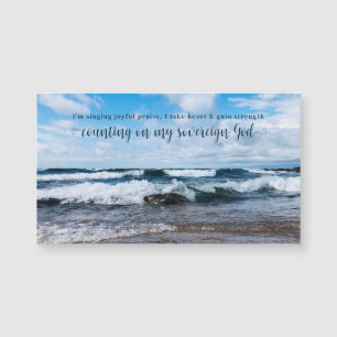 Sovereign God Inspiring Citat Photography Magnet
