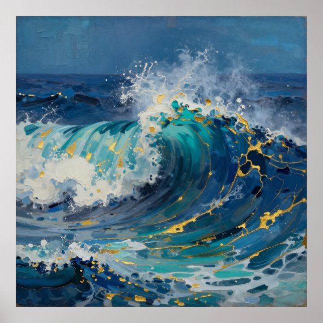 Sovereign Ocean Abstrakt Poster (Framsidan)