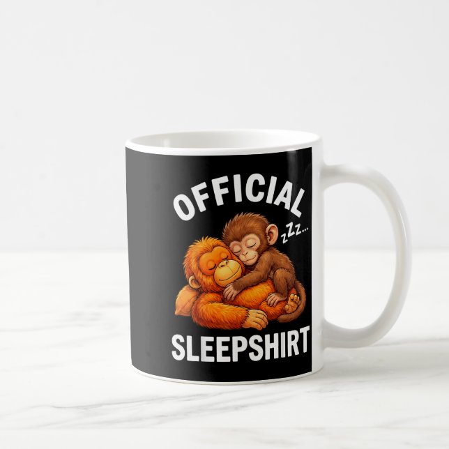 Sovgardin Djur Söt Punch Apa Plysch Kramande Kaffemugg (Höger)