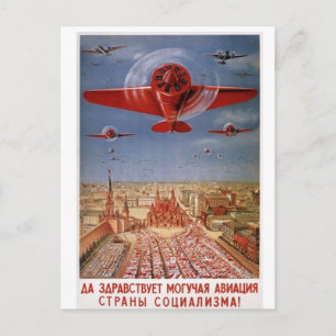 Soviet flygplan vykort