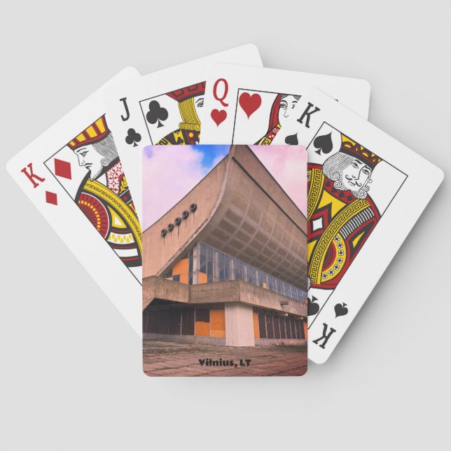 Soviet Modernist Architecture - Vilnius, Lithuania Casinokort (Baksidan)