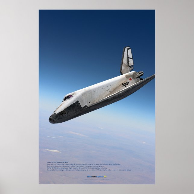 Soviet Space Icon: Buran Reentry Poster (Framsidan)
