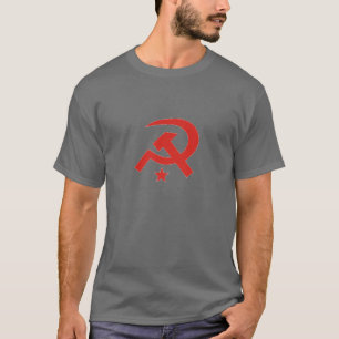 Sovjet bultar och grå färg för skäraT-tröjam T Shirt