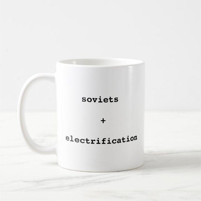 Sovjet + Elektrifieringmugg Kaffemugg (Vänster)