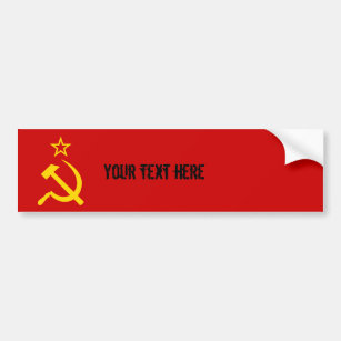 Sovjet - facklig flagga bildekal