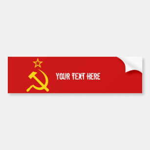Sovjet - facklig flagga bildekal