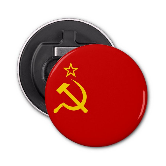 Sovjet - facklig flagga flasköppnare (Framsidan)