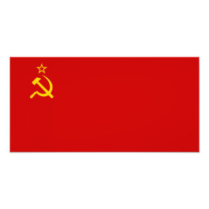 Sovjet - facklig flagga fototryck