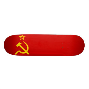 Sovjet - facklig flagga skateboard bräda 20 cm