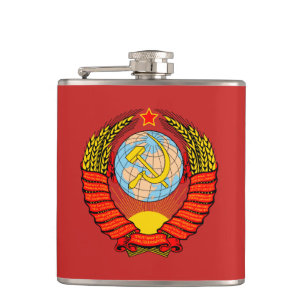 Sovjet - facklig vapensköld USSR Fickplunta