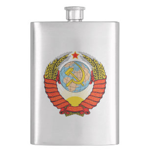 Sovjet - facklig vapensköld USSR Fickplunta