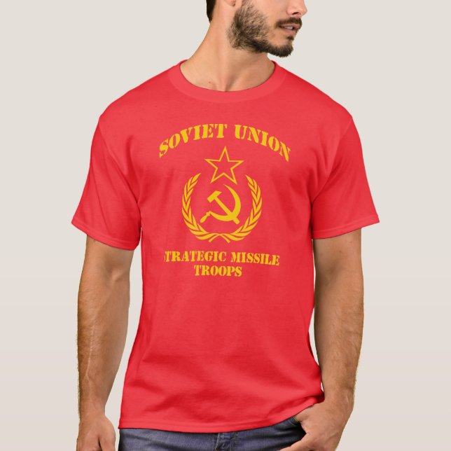 Sovjet - fackliga strategiska missilsoldater t shirt (Framsida)