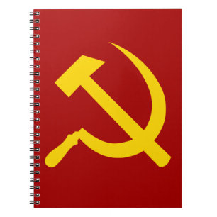 Sovjet - fackligt symbol - СоветскийСоюзСимвол Anteckningsbok Med Spiral