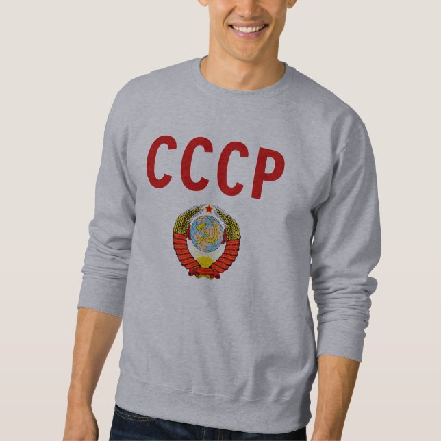 Sovjet för CCCP USSR - union med den statliga Långärmad Tröja (Framsida)