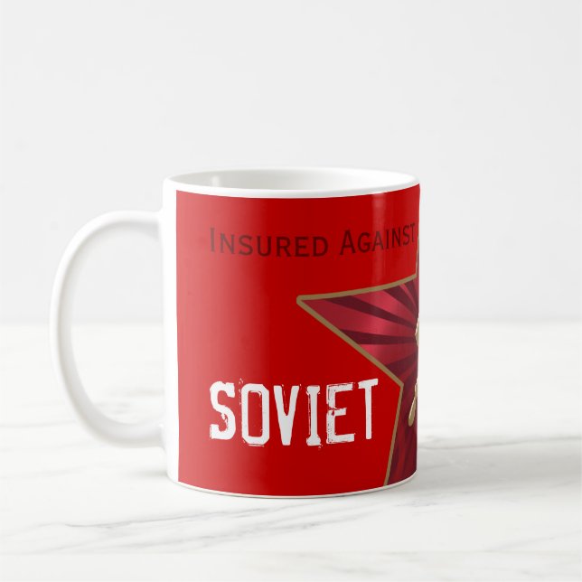 Sovjet täcker muggen kaffemugg (Vänster)