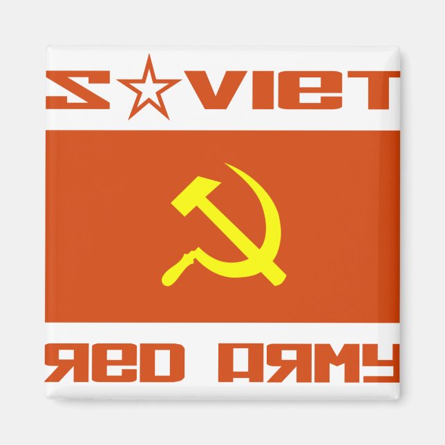 Sovjetarmén Hammer & Sickle Magnet (Framsidan)