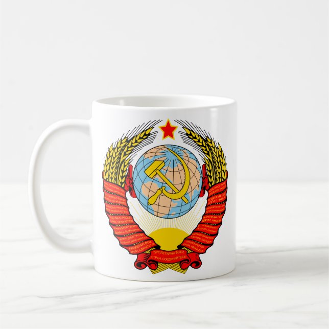 Sovjetisk Emblem Kaffemugg (Vänster)