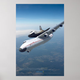 Sovjetisk flygindustri: An-225 och Buran-affisch Poster