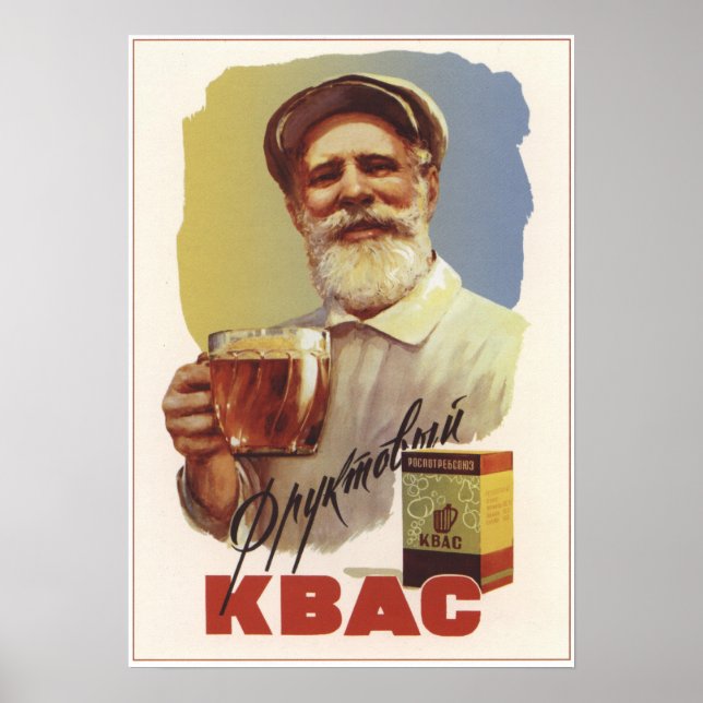 sovjetisk Kvass Poster (Framsidan)