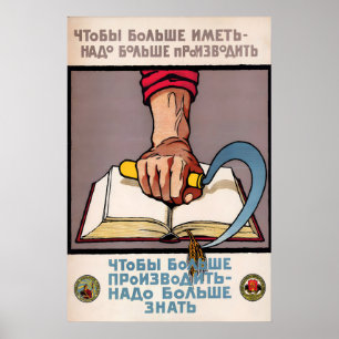 Sovjetisk läskunnighet Tryck sovjetiska propaganda
