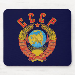 Sovjetisk mousepad för vapensköld CCCP Musmatta