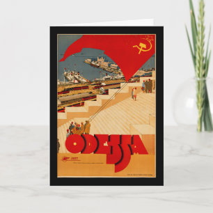 Sovjetisk Odessa Ukraina Cccp Ussr Vintage Affisch Kort