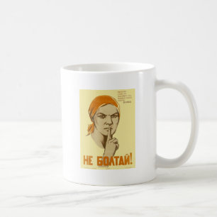 Sovjetisk propaganda kaffemugg