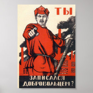 Sovjetisk propagandaaffisch poster