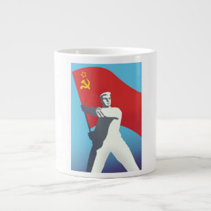 Sovjetisk reseposters jumbo mugg